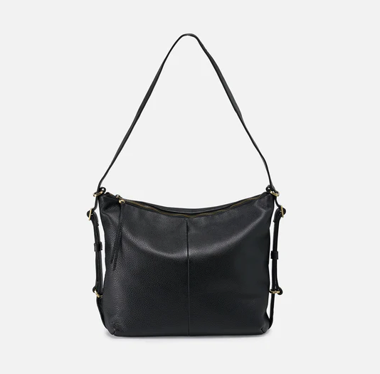 HOBO Emily Convertible Backpack in pebbled Black Leather-341 Handbags & Purses-Little Bird Boutique