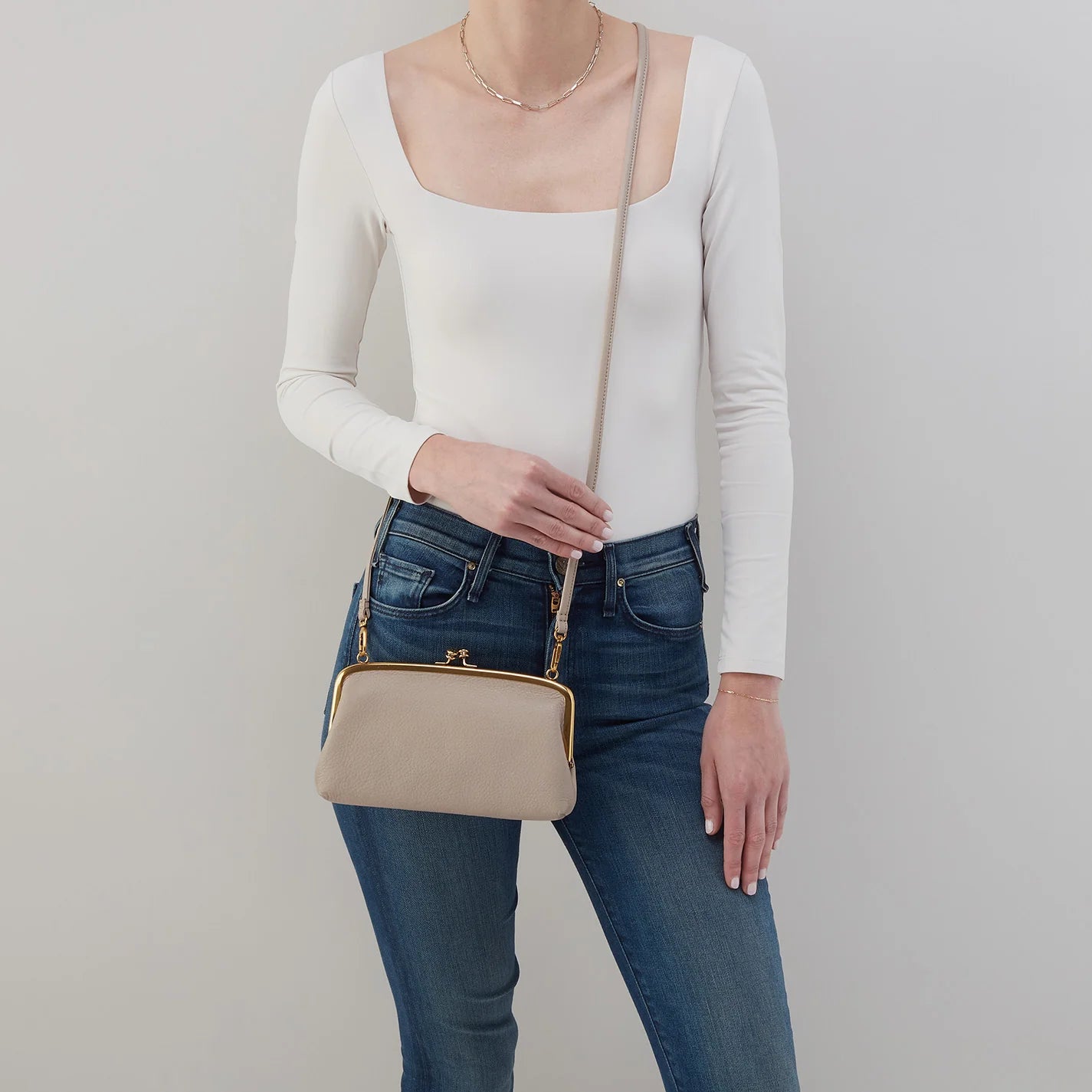 Hobo Cora Sling Crossbody in Taupe-342 - Crossbody & Fanny Bags-Little Bird Boutique