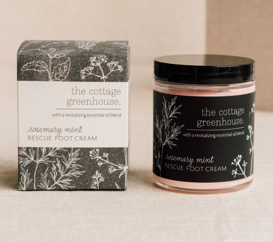 The Cottage Greenhouse Rosemary Mint Rescue Foot Cream-440 - Bath & Body-Little Bird Boutique