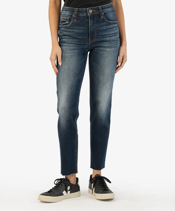 KUT Rachael High Rise Fab Ab Mom Jeans