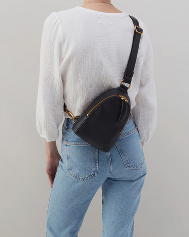 HOBO Fern Sling Bag in Black-342 - Crossbody & Fanny Bags-Little Bird Boutique