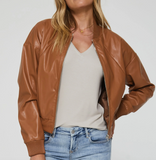 Another Love Dion Bomber Jacket in Saddle-141 Outerwear Coats & Jackets-Little Bird Boutique