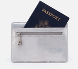 HOBO Euro Slide Card Case in Silver-344 Wallets/Clutches-Little Bird Boutique