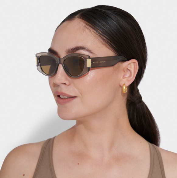 Katie Loxton Rimini Sunglasses in Transparent Mink-311 Fashion Accessories-Little Bird Boutique