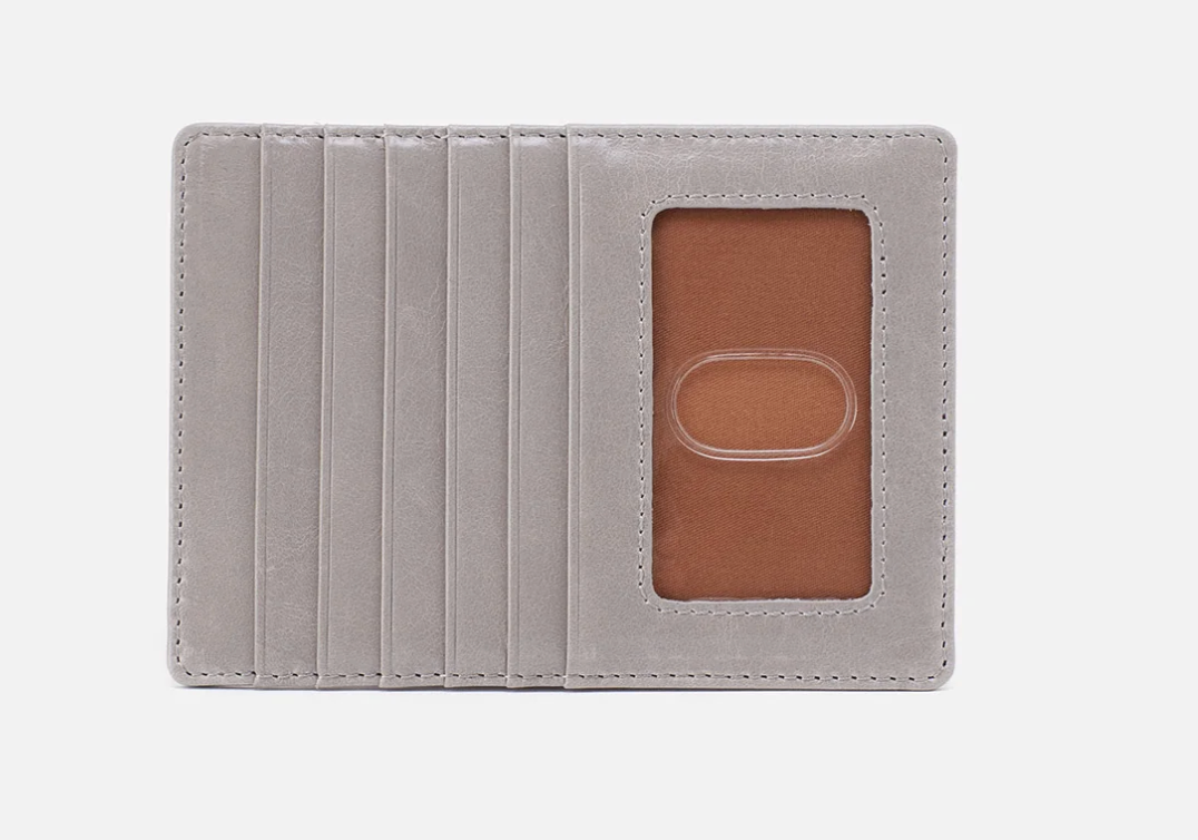 HOBO Euro Slide Card Case in Light Grey-344 Wallets/Clutches-Little Bird Boutique