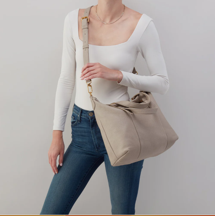 HOBO Harley Satchel in Taupe-343 Totes-Little Bird Boutique