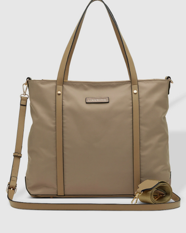 Louenhide Nora Nylon Travel Tote in Beige, Black or Khaki-343 Totes-Little Bird Boutique