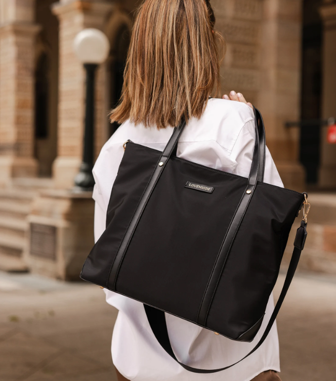 Louenhide Nora Nylon Travel Tote in Beige, Black or Khaki-343 Totes-Little Bird Boutique