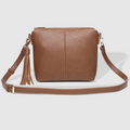 Louenhide Kasey Textured Crossbody in Cocoa or Black-342 - Crossbody & Fanny Bags-Little Bird Boutique