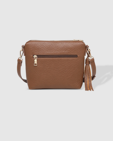 Louenhide Kasey Textured Crossbody in Cocoa or Black-342 - Crossbody & Fanny Bags-Little Bird Boutique