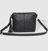 Louenhide Kasey Textured Crossbody in Cocoa or Black-342 - Crossbody & Fanny Bags-Little Bird Boutique