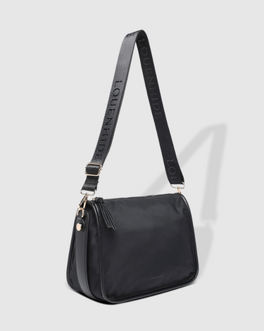 Louenhide Milan Nylon Crossbody in Beige, Black or Khaki-342 - Crossbody & Fanny Bags-Little Bird Boutique