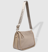 Louenhide Milan Nylon Crossbody in Beige, Black or Khaki-342 - Crossbody & Fanny Bags-Little Bird Boutique