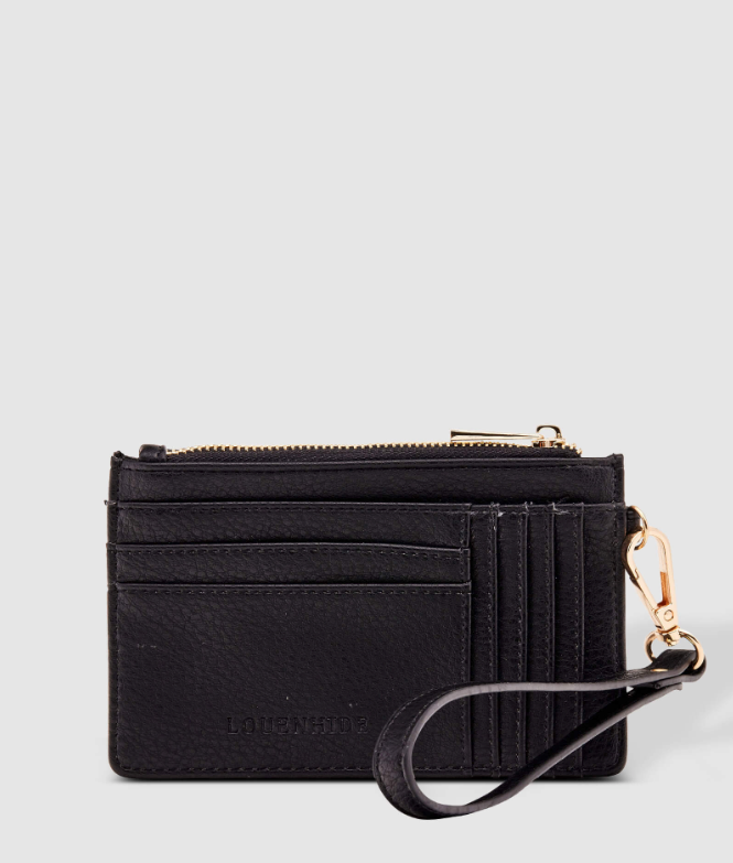 Louenhide Tahlia Cardholder in Chai and Black-344 Wallets/Clutches-Little Bird Boutique