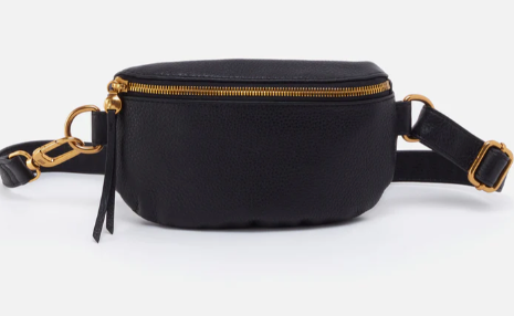 HOBO Fern Belt Bag in Black-342 - Crossbody & Fanny Bags-Little Bird Boutique