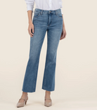 KUT from the Kloth Kelsey High Rise Fab Ab Ankle Flare in Base Wash-210 Denim-Little Bird Boutique