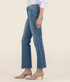 KUT from the Kloth Kelsey High Rise Fab Ab Ankle Flare in Base Wash-210 Denim-Little Bird Boutique