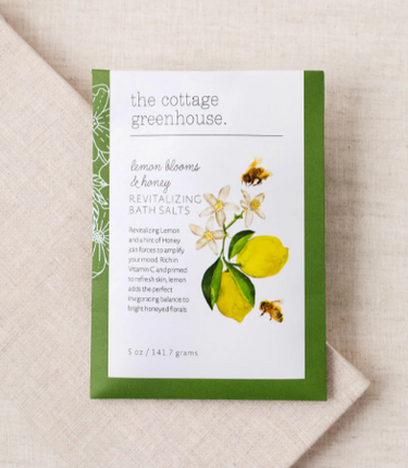 The Cottage Greenhouse Lemon Blooms & Honey Bath Salts-440 Bath & Body-Little Bird Boutique