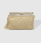 Louenhide Fern Champagne Raffia Clutch