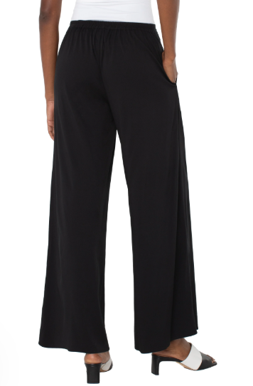 Liverpool Palazzo Pants in Black-220 Pants-Little Bird Boutique