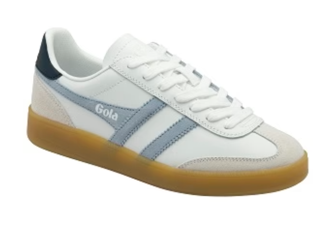 Gola Viper Sneakers in White Air and Navy Gum-312 Shoes-Little Bird Boutique