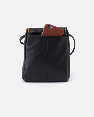 HOBO Fern Crossbody in Black Pebbled Leather-342 - Crossbody & Fanny Bags-Little Bird Boutique