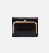 HOBO Robin Compact Wallet in Polished Black-344 Wallets/Clutches-Little Bird Boutique
