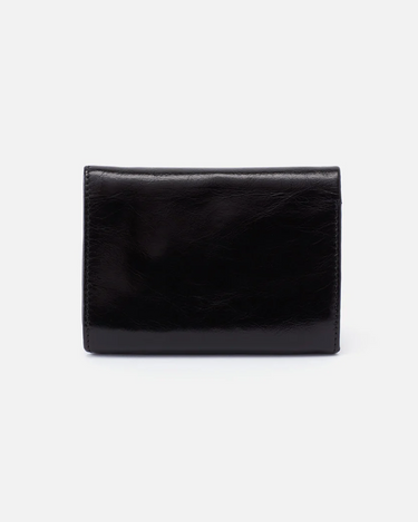 HOBO Robin Compact Wallet in Polished Black-344 Wallets/Clutches-Little Bird Boutique