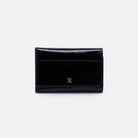 HOBO Jill Trifold Wallet in Polished Black Leather-344 Wallets/Clutches-Little Bird Boutique
