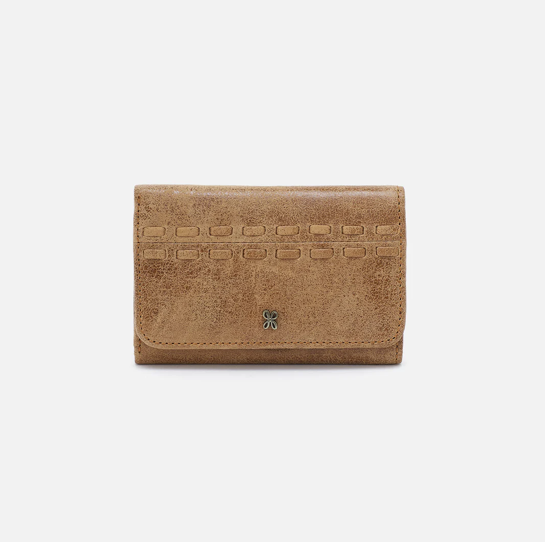 HOBO Jill Trifold Wallet in Whiskey-344 Wallets/Clutches-Little Bird Boutique