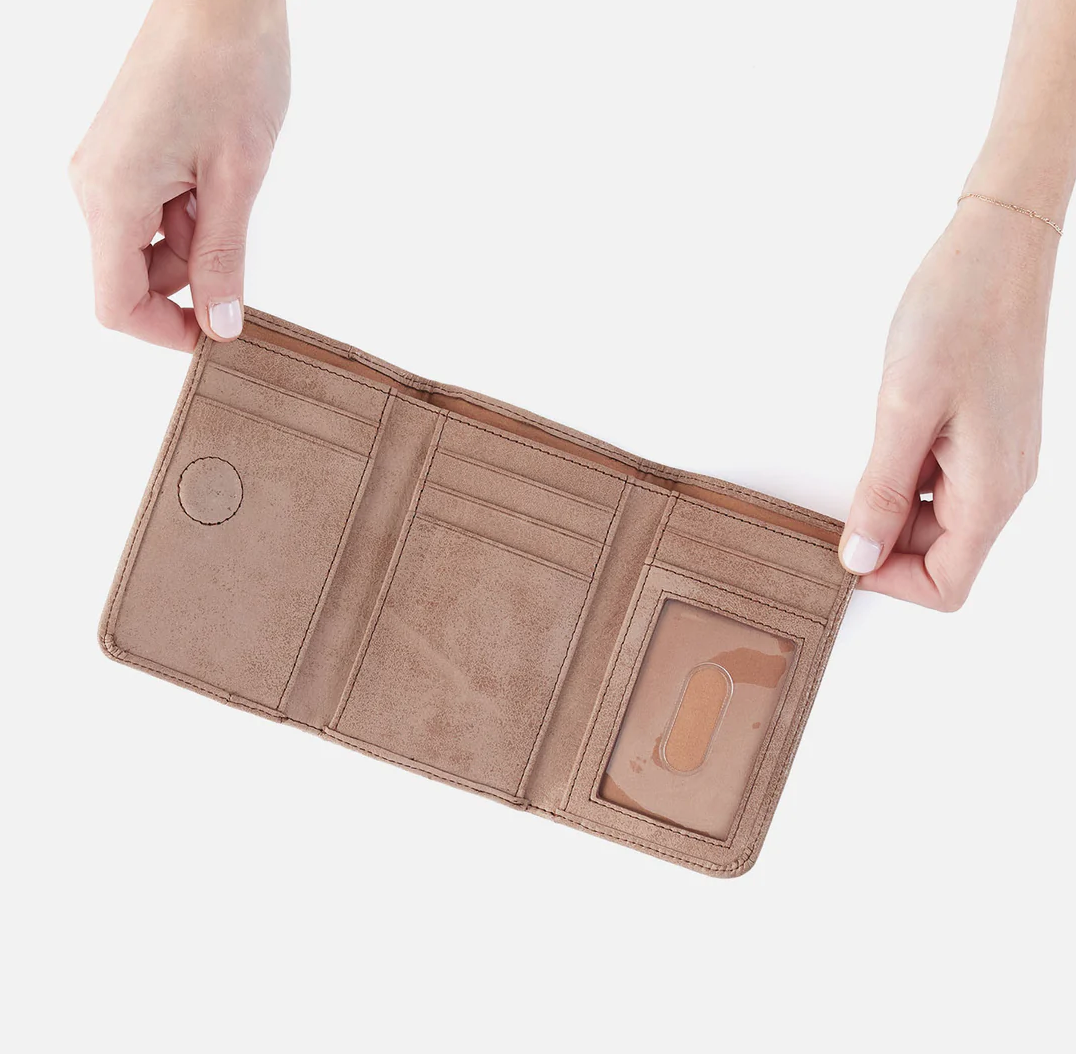 HOBO Jill Trifold Wallet in Whiskey-344 Wallets/Clutches-Little Bird Boutique