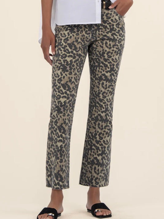 Kut from the Kloth Kelsey Jeans in Leopard Print-210 Denim-Little Bird Boutique