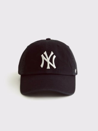'47 New York Yankees Clean Up Hat in Black-311 Fashion Accessories-Little Bird Boutique