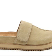 Kelsi Dagger Fig Platform Mules in Oatmeal-312 Shoes-Little Bird Boutique