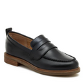 Kelsi Dagger Lens Loafer in Black Glossy Leather-312 Shoes-Little Bird Boutique