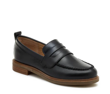 Kelsi Dagger Lens Loafer in Black Glossy Leather-312 Shoes-Little Bird Boutique