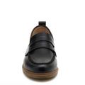 Kelsi Dagger Lens Loafer in Black Glossy Leather-312 Shoes-Little Bird Boutique