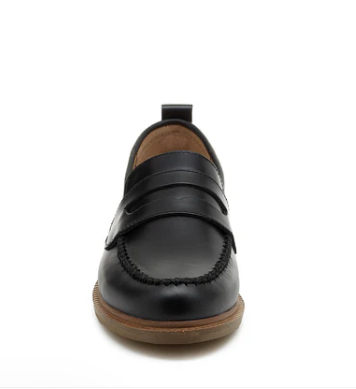 Kelsi Dagger Lens Loafer in Black Glossy Leather-312 Shoes-Little Bird Boutique