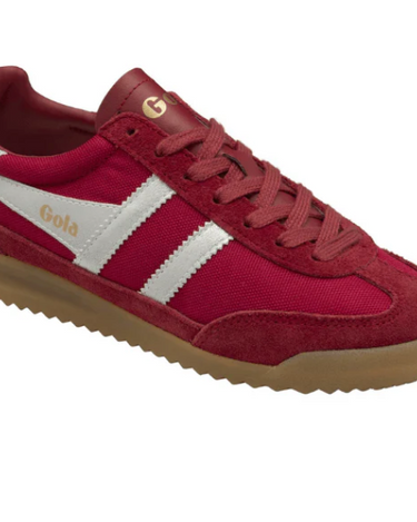 Gola Tornado Sneakers in Deep Red/Silver-312 Shoes-Little Bird Boutique