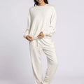 Thread and Supply Belle Pajama Set in Ivory Snowflakes-240 Loungewear/Intimates-Little Bird Boutique