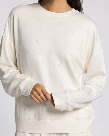 Thread and Supply Belle Pajama Set in Ivory Snowflakes-240 Loungewear/Intimates-Little Bird Boutique