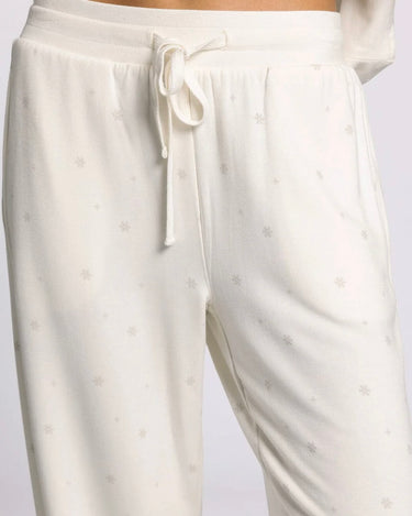 Thread and Supply Belle Pajama Set in Ivory Snowflakes-240 Loungewear/Intimates-Little Bird Boutique
