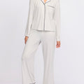 Thread and Supply Holly Pajama Set in Neutral Stripe-240 Loungewear/Intimates-Little Bird Boutique