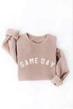 GAME DAY Sweatshirt in Tan-142 Sweatshirts & Hoodies-Little Bird Boutique