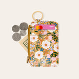 The Darling Effect Sweet Meadow Keychain Card Wallet - Mustard-344 Wallets/Clutches-Little Bird Boutique