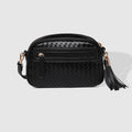Louenhide Jacinta Woven Crossbody Bag in Black-342 - Crossbody & Fanny Bags-Little Bird Boutique