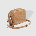 Louenhide Jacinta Woven Crossbody Bag in Camel-342 - Crossbody & Fanny Bags-Little Bird Boutique