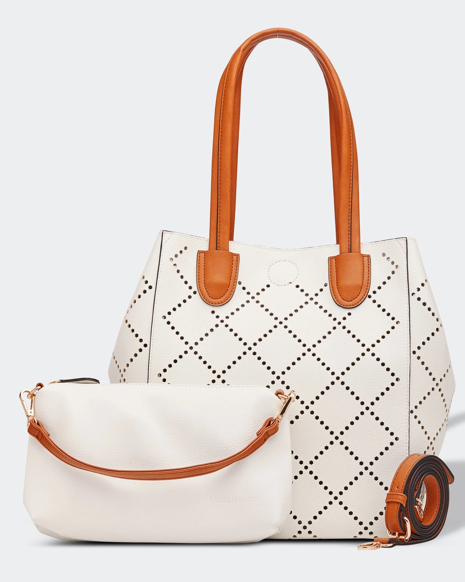 Louenhide Bermuda Tote Bag in White-343 Totes-Little Bird Boutique