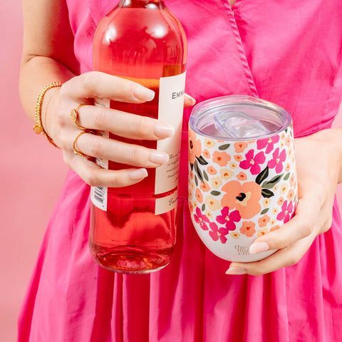 The Darling Effect  Wine Tumbler - Lively Flora