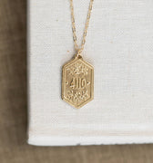 Madison Sterling Pendant Verse Necklace - Isaiah 41:10, 22 Inches-322 Fast Fashion Jewelry Necklace-Little Bird Boutique